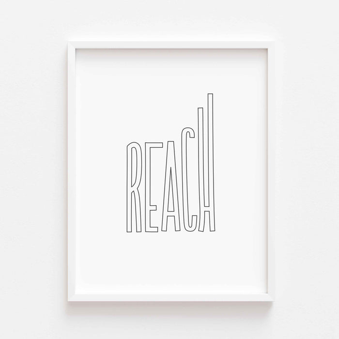 Reach Letterpress Print