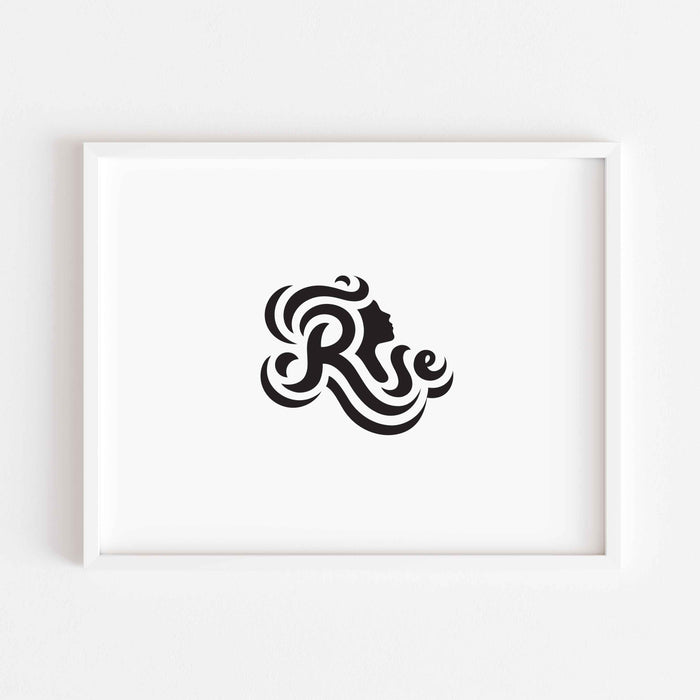 Rise Letterpress Print