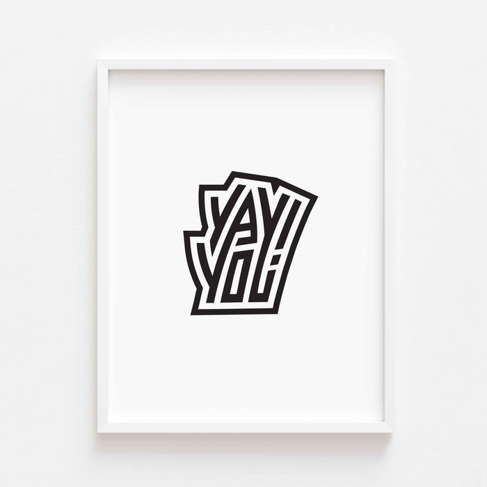 Yay You! Letterpress Print